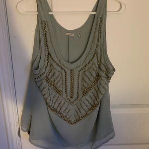 Blue and Gold blouse